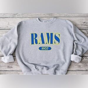 Rams Offset Crewneck